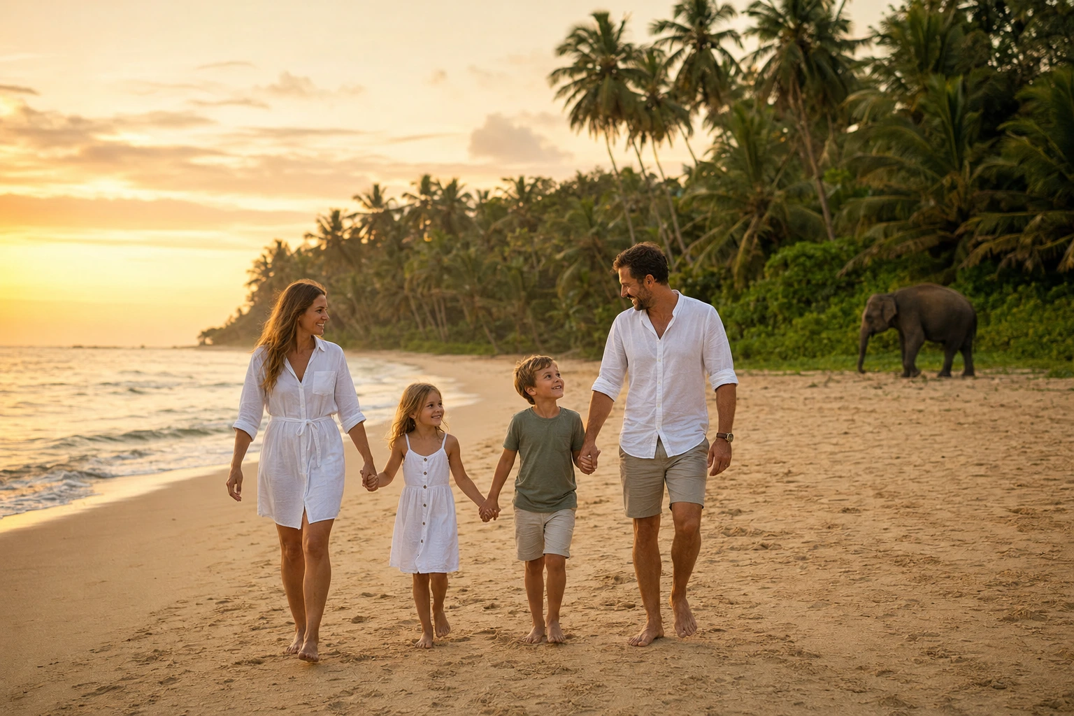 Travel scenery of Family